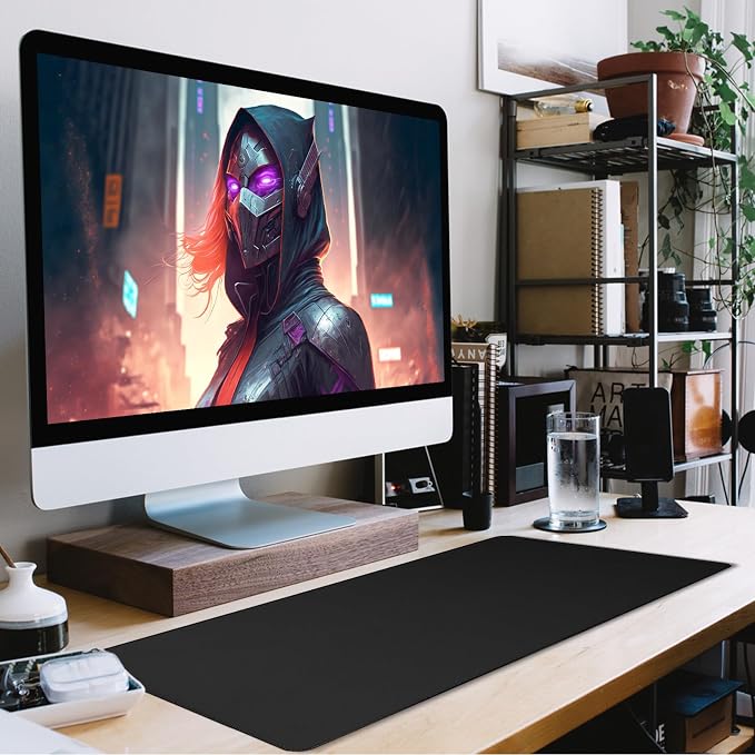 Large Gaming Mouse Pad with Extended Stitched Edges, Durable Non-Slip Natural - Image 7