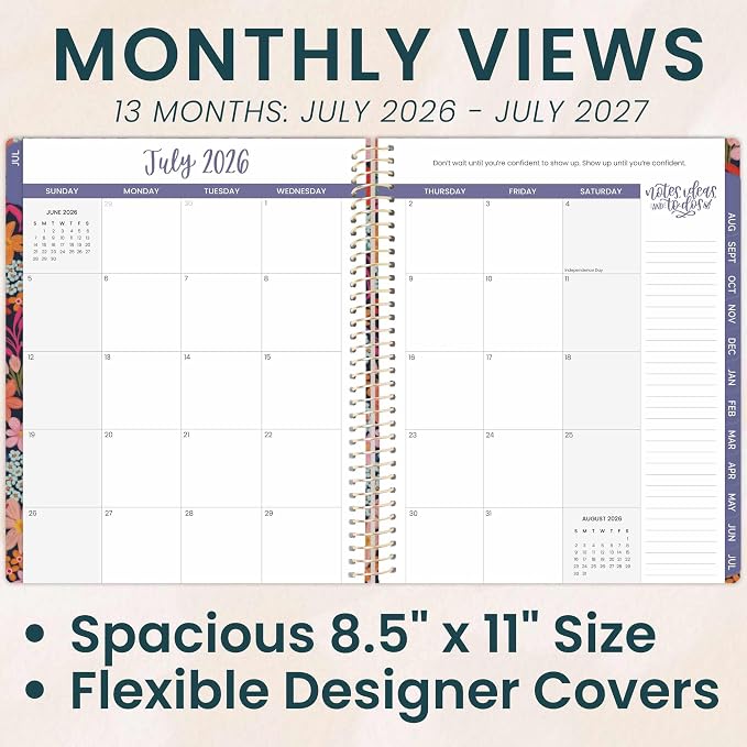 bloom daily planners 2026-2027 Planner 13 Month Academic Year Organizer - Image 3