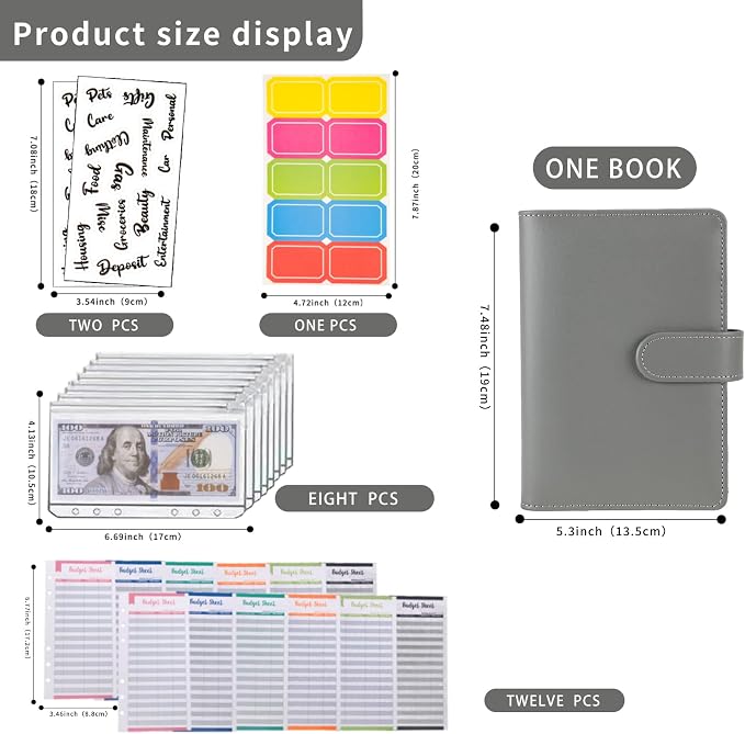 NICOOTH Budget Binder A6 Money Saving Binder - Image 2