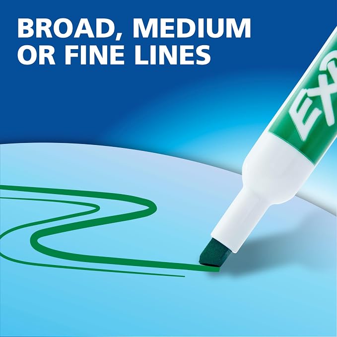 EXPO Dry Erase Markers Kit, Chisel Tip, Spray Cleaner, Office Essentials - Image 8
