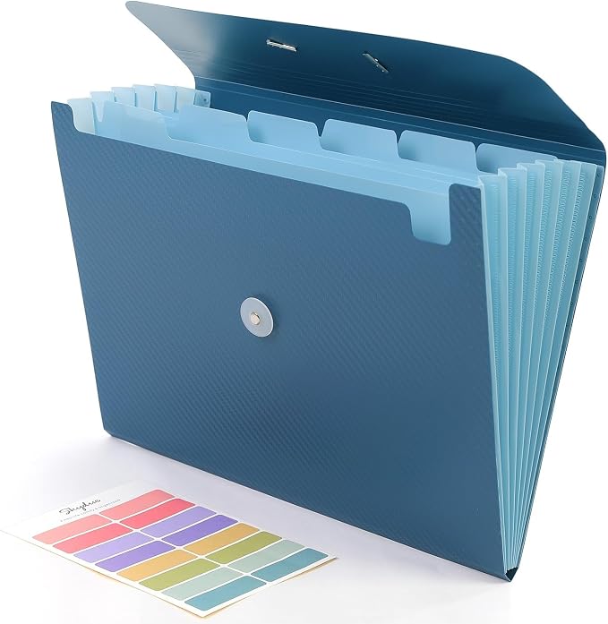 SKYDUE Accordion File Organizer, Expanding File Folder by SKYDUE
