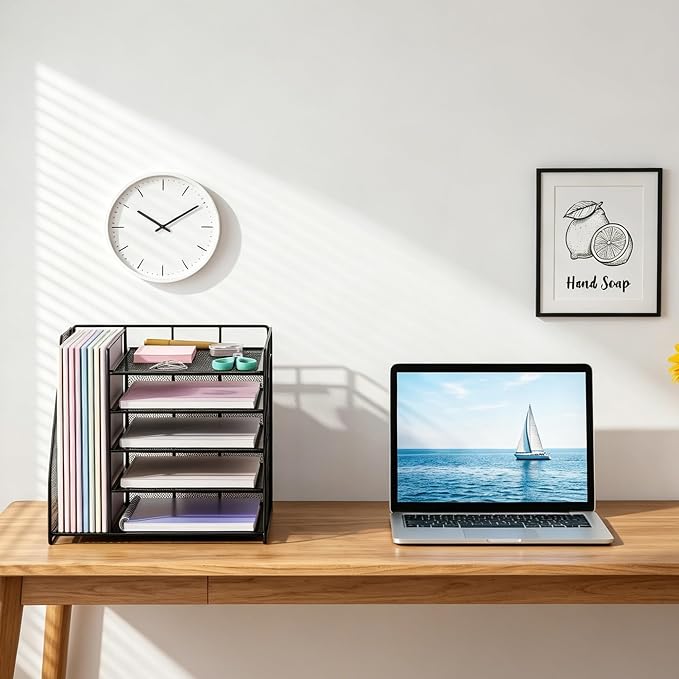 OPNICE 5-Tier Desktop File Paper Organizer, Desk Organizers and Accessories - Image 6