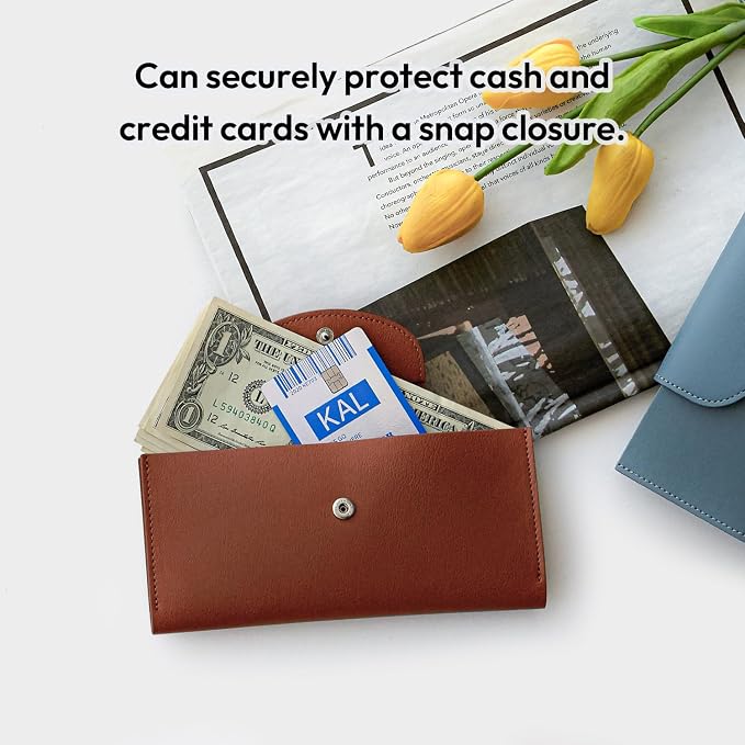 carrotez All-in-One Long Bifold 2-Tier PU Leather Wallet - Image 5