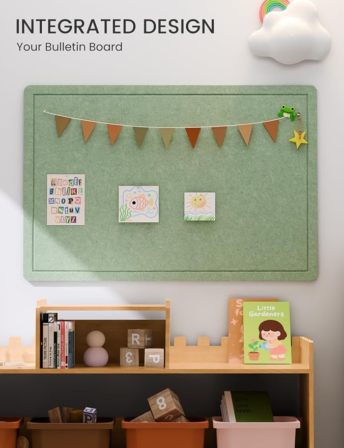 Fluxynara Bulletin Board, 35.4" x 23.6" Cork Board Alternative - Image 6