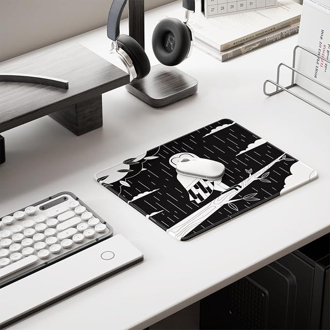 Auhoahsil Mouse Pad, 12 x 10 in Owl Theme Computer Mouse Pad - Image 6