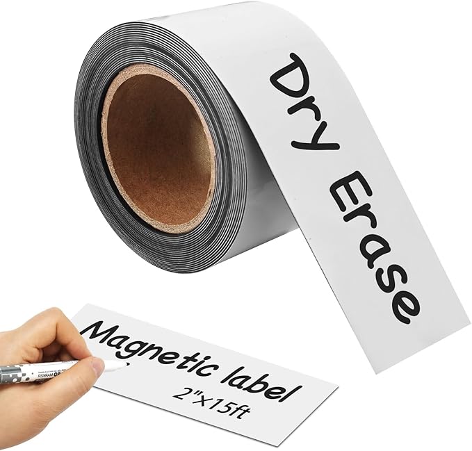 Magnetic Dry Erase Tape, Cabinet Organization by JINGZHAN