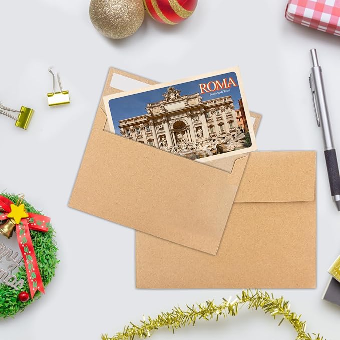 50Packs A4 Kraft Envelopes 4x 6 Inch Card Envelopes, Self Seal - Image 3