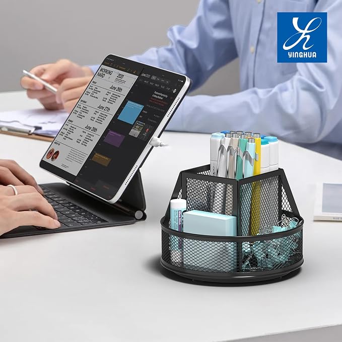 YINGHUA Metal Mesh Desk Organizer - Image 6
