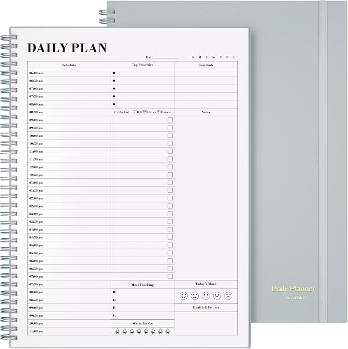 Planner Undated, Asten Daily Planner Agenda by AstenInc
