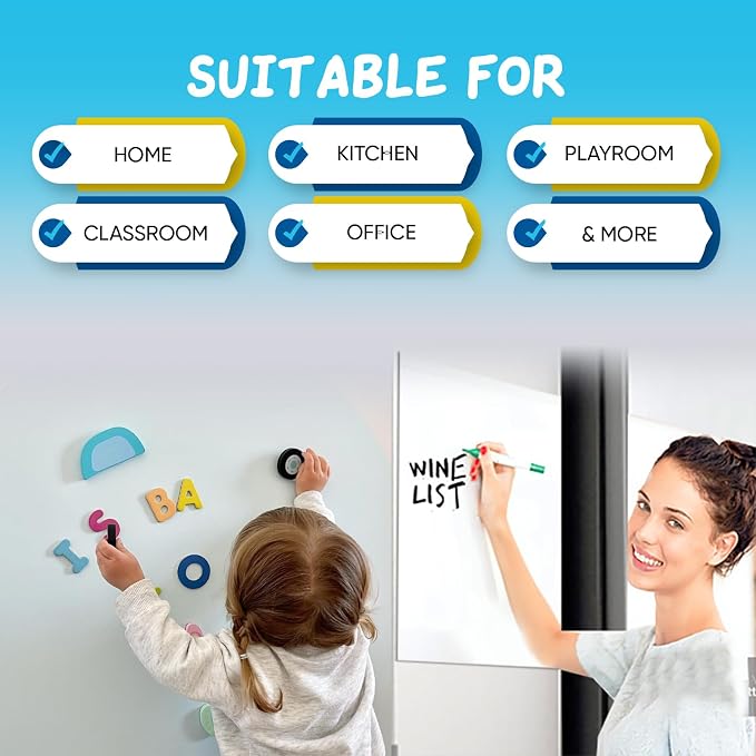 YOUNGJQ Large Magnetic Whiteboard - Image 5