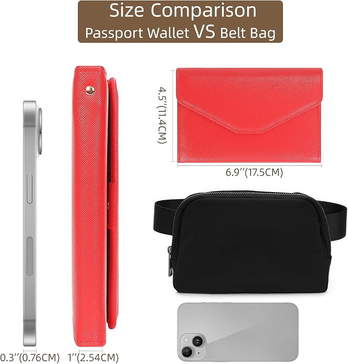ZOPPEN Mulit-purpose Rfid Blocking Passport Holder Travel Wallet Passport and - Image 4