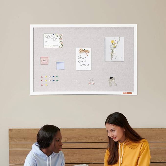VEVOR 36"x24" White Cork Board - Image 8