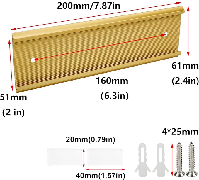 Antrader 10Pcs Door Name Plates, Aluminium Alloy Desk Name Plates - Image 3