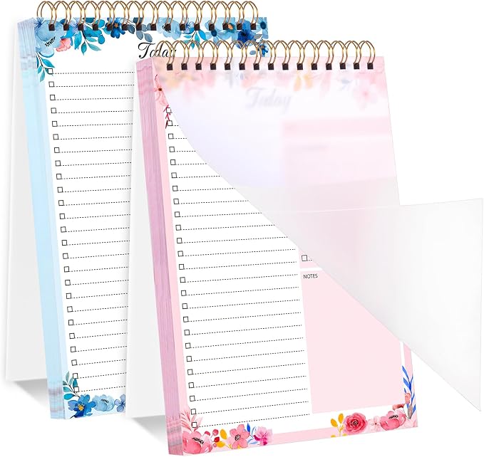 Thboxes 2 Packs To Do List Notepad, 104 Pages To Do List Notebook A5 Undated by Thboxes