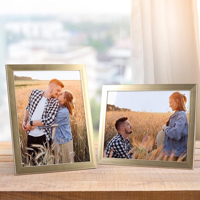 Giftgarden 8.5x11 Picture Frame Gold Set of 12, Wall or Tabletop Display - Image 7