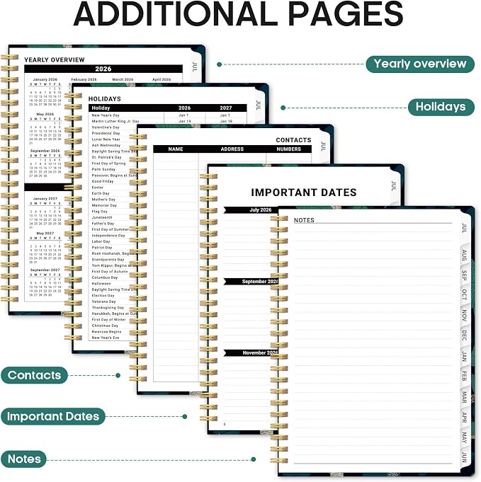 Planner 2026-2027, Academic Monthly and Weekly Calendar Planner - Image 5