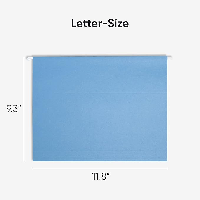 Smead Standard Hanging File Folders, 1/5-Cut Adjustable Tabs, Letter Size - Image 2