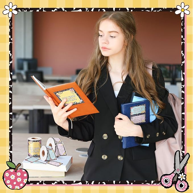 600 Pcs 3 Rolls Student Homework Folder Labels Take Home Folder Return to - Image 6