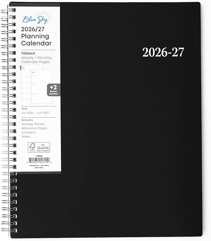 Blue Sky 2026-2027 Weekly and Monthly Academic Year Planner Calendar, July 2026 by BlueSky