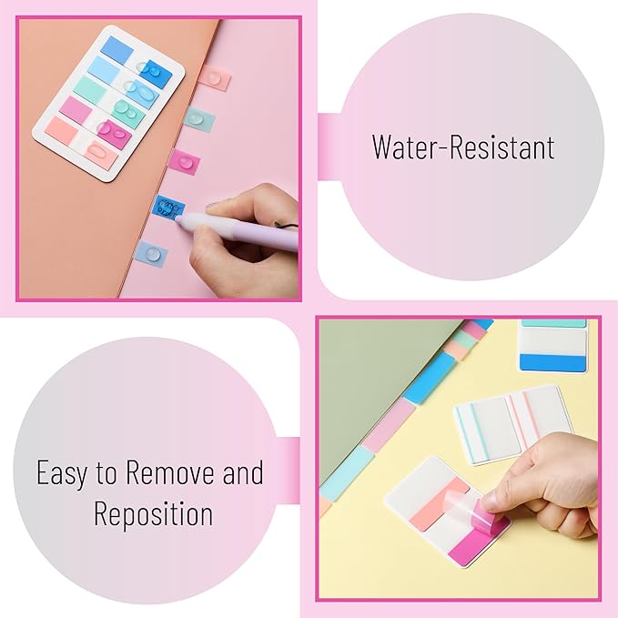 Mr. Pen- Sticky Index Tabs, 500 Pcs, 21 Sets, Colorful Sticky Tabs for Notebooks, Page Markers, Page Tabs for Binders, Page Tabs Sticky Tabs for Books, Notebook Tabs, Book Sticky Tabs for Notebooks-DeskLoop Office