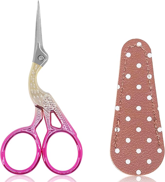 BIHRTC 3.6 Inch Embroidery Scissors Stainless Steel Sharp Tip Scissors by HOME
