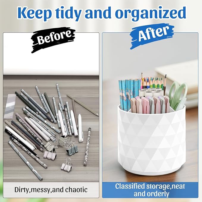 minimaliving Desk Organizer, Sparkling Diamond-like Pen Holder - Image 6