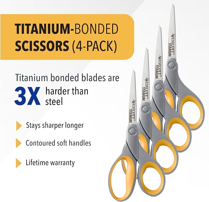 Westcott 8-Inch Titanium Bonded Scissors - Image 2