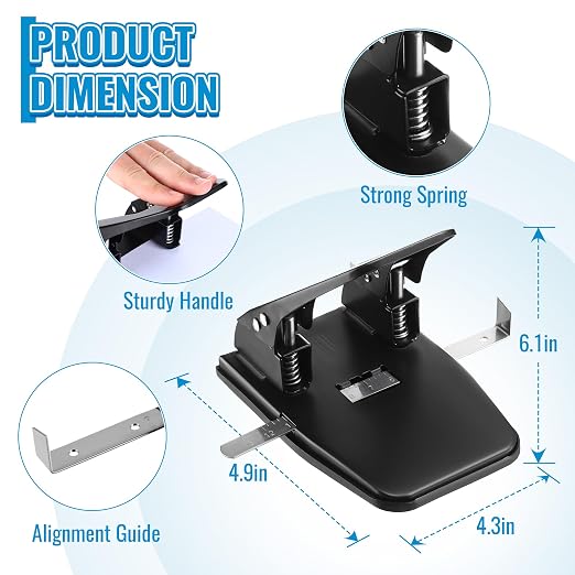 Dreyoo Heavy Duty 2 Hole Punch - Image 3