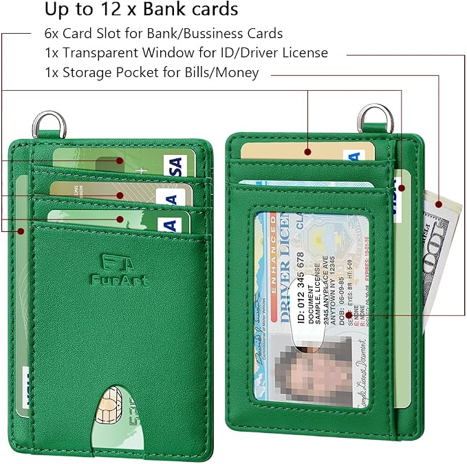 FurArt Slim Minimalist Wallet RFID Credit Card Holder - Image 6