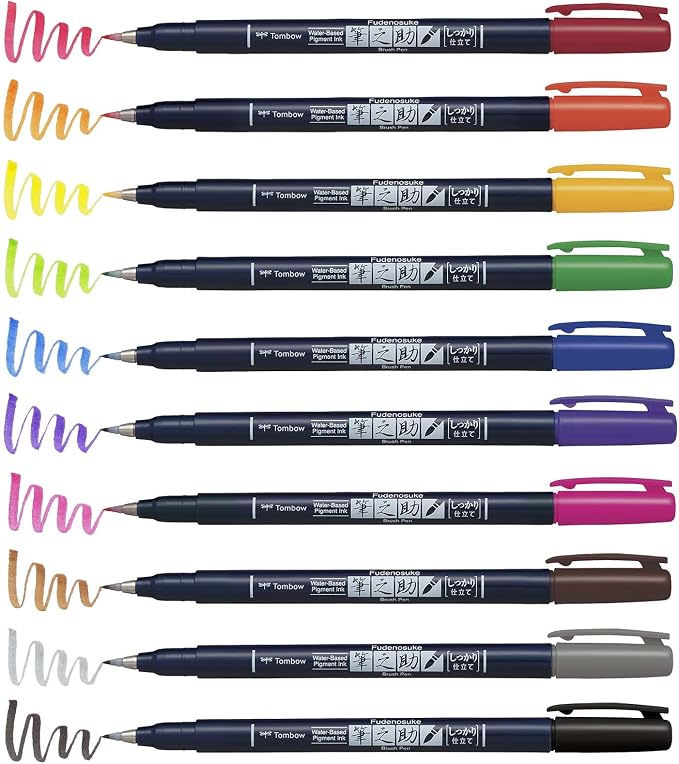 Tombow 56429 Fudenosuke Colors Brush Pens - Image 6