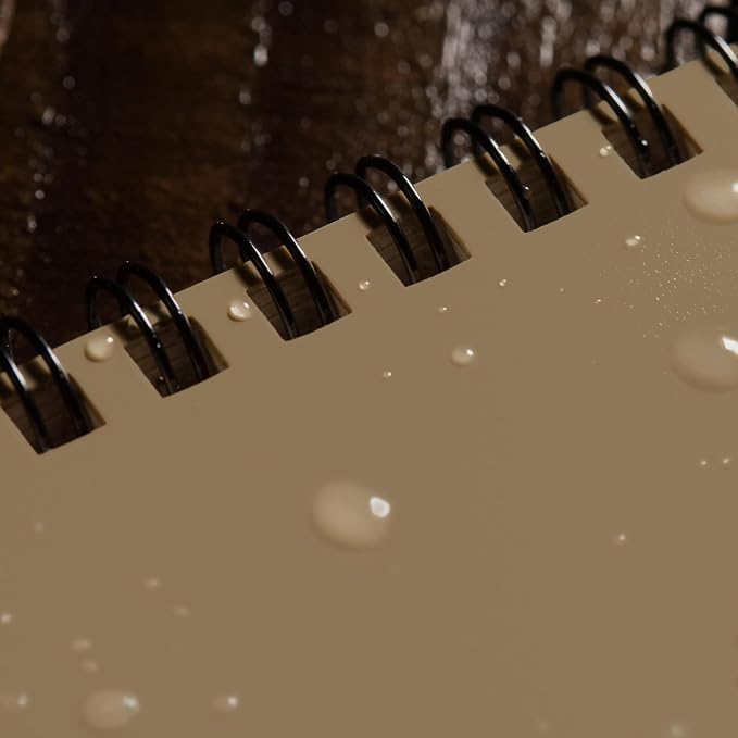 Rite in the Rain Weatherproof Top Spiral Notebooks, Tan Cover, 3 Pack - Image 8