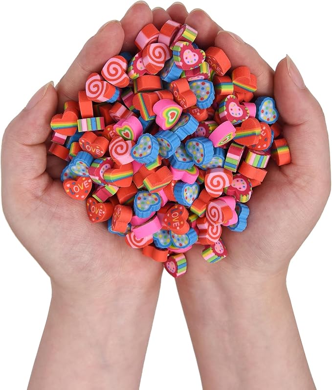 300PCS Mini Cute Pencil Erasers - Image 6