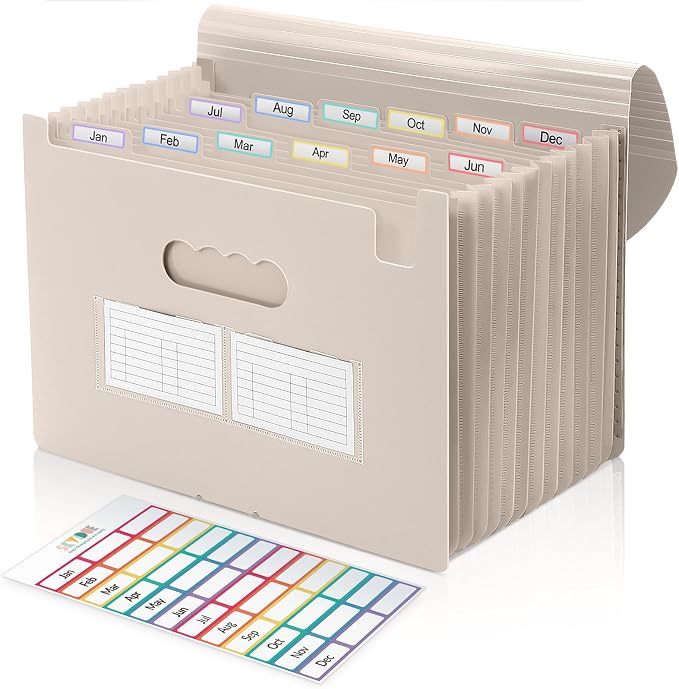 SKYDUE Accordion File Organizer, Expanding File Folder by SKYDUE