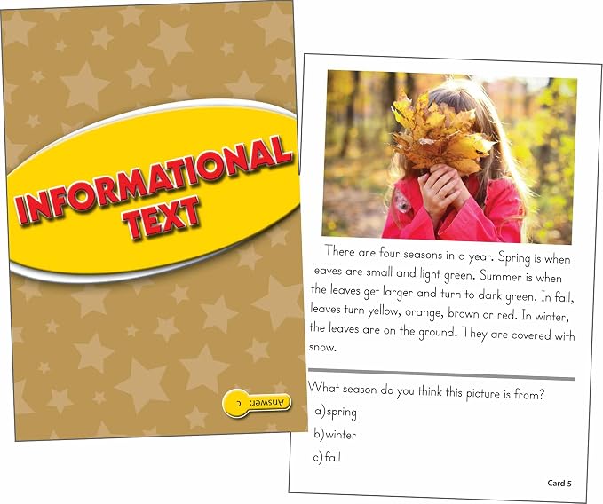 Edupress Reading Comprehension Practice Cards, Informational Text - Image 2