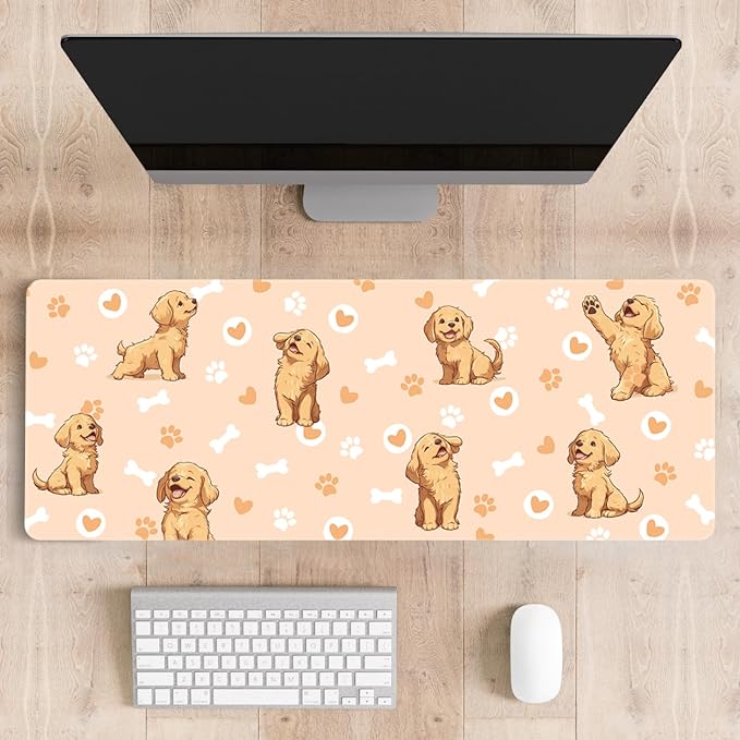Mousepad Desk Mat Gaming Large Keyboard Cute Office Desktop Computer Laptop Dog - Image 6