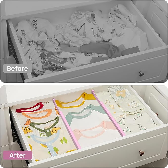ANTOWIN Expandable Bamboo Drawer Dividers Organizers, Drawer Separators Splitter - Image 9