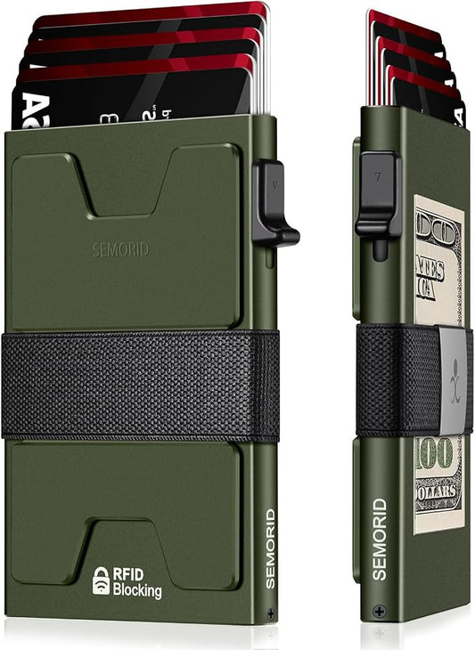 SEMORID Slim Aluminum Card Holder Wallet by SEMORID