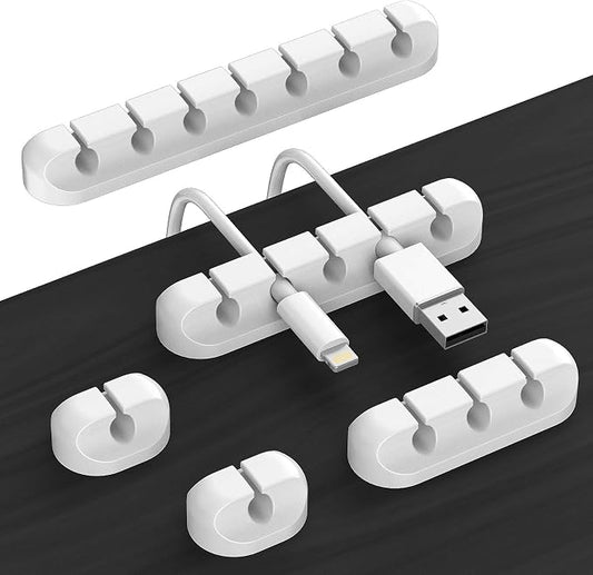 Cord Holder Cable Organizer Clips – Self Adhesive Cord Organizer by TviewSmart