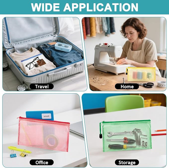 Mesh Zipper Pouch Bags - Image 3