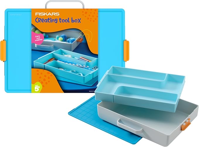 Fiskars Kids Creating Toolbox – Portable Art Storage Organizer by Unknown