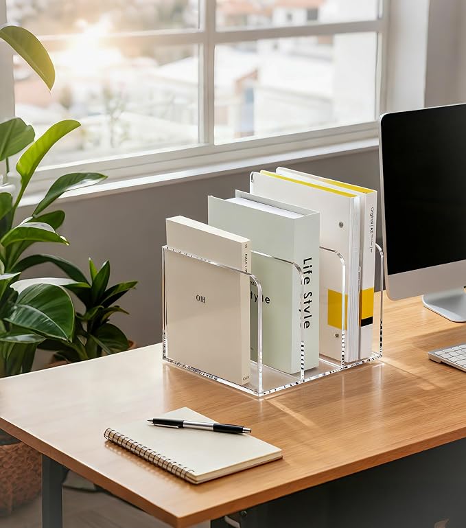 SANRUI Clear Acrylic File Organizer - Image 9