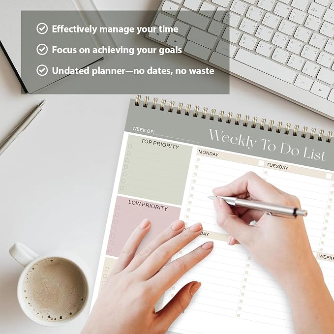Weekly To Do List Notepad, Undated Planner - Image 7