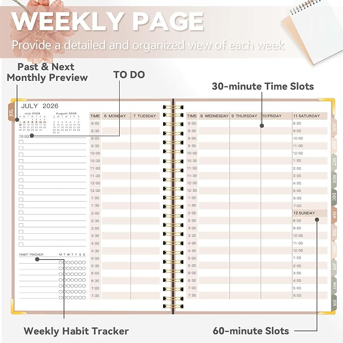 2026-2027 Academic Planner, Weekly & Monthly Appointment Book from Jul. 2026 - Image 5