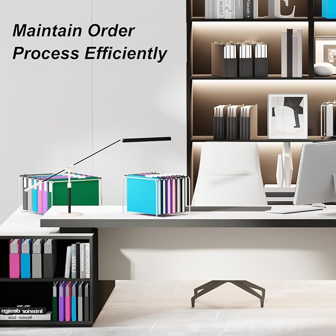 Plastic Hanging File Folder Letter Size, Heavy Duty 2" Expandable File Folder - Image 7