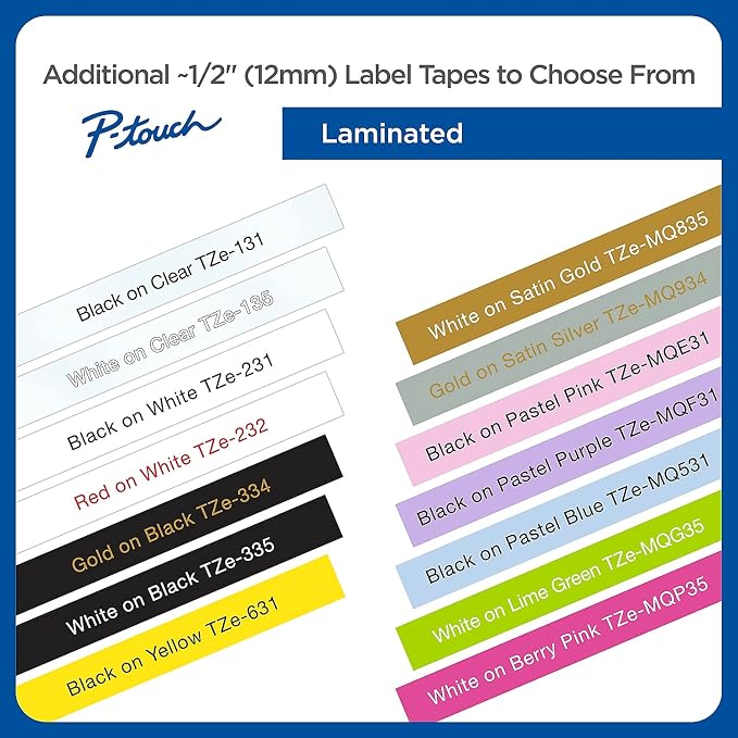 Brother Genuine P-Touch, TZe-231 10-Pack Tape ½â€ x 26.2 ft. Laminated P-Touch - Image 6