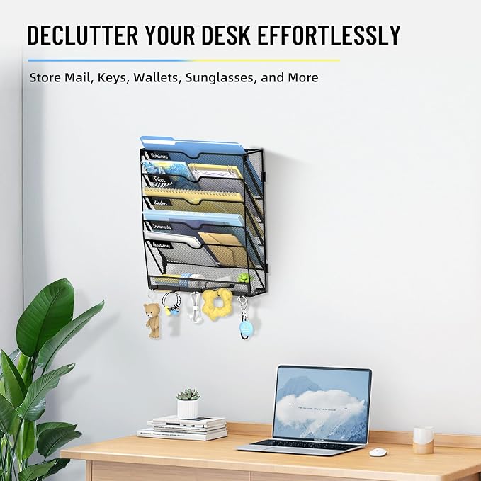 SUPEASY 6 Tier Wall File Organizer - Image 5