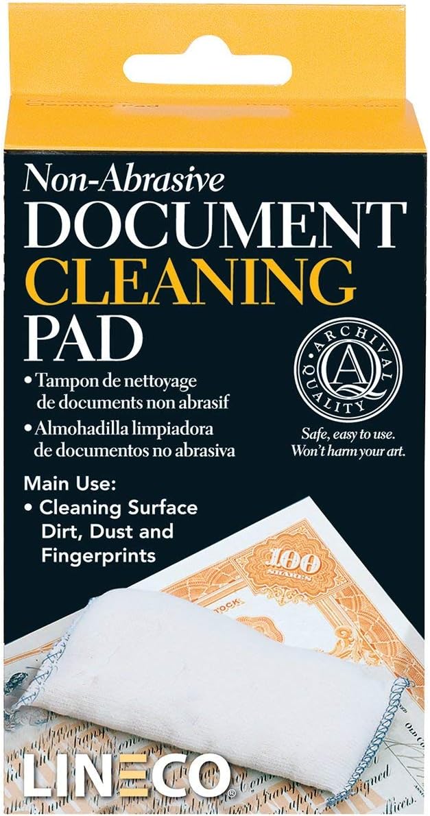 Lineco Document Cleaning Pad | 2x4.75 Inches, Used by Lineco