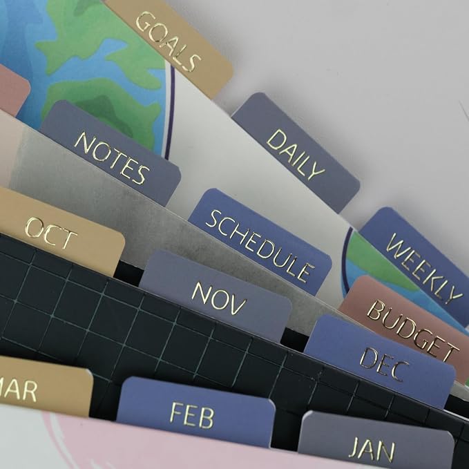 UPAFEXXI-Laminated Planner Monthly Tabs Calendar Monthly Label Stickers - Image 2