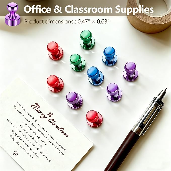 20 Pcs Fridge Magnets, Refrigerator Magnets, Small Strong Magnets, Magnetic - Image 7
