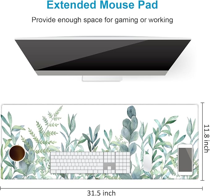 XXL Waterproof Office Desk Pad Protector 31.5x11.8 Inch - Image 3